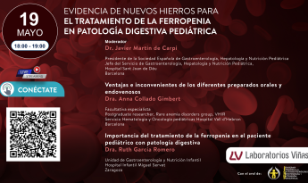 Webinar sobre evidencia de nuevos hierros para el tratamiento de la ferropenia En patología digestiva pediátrica
